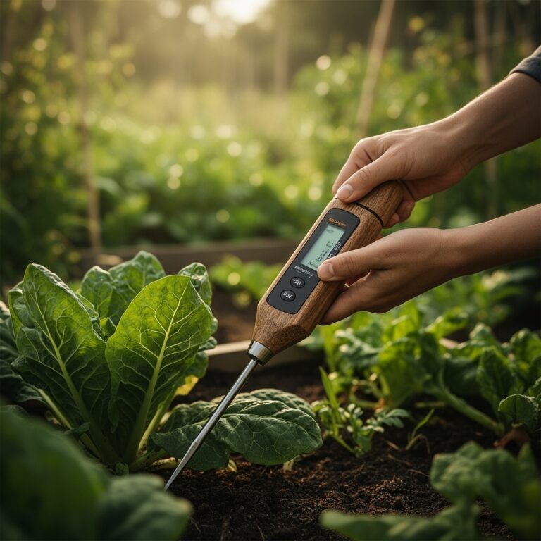 Using a moisture meter for vegetable garden beds