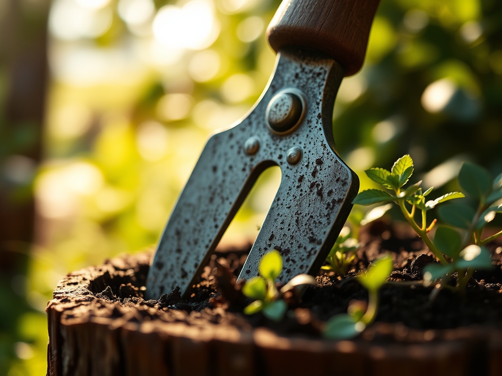 How to prepare a garden for a tool maintenance project