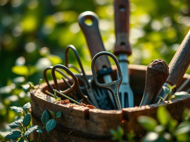 How to prepare a garden for a tool organization project