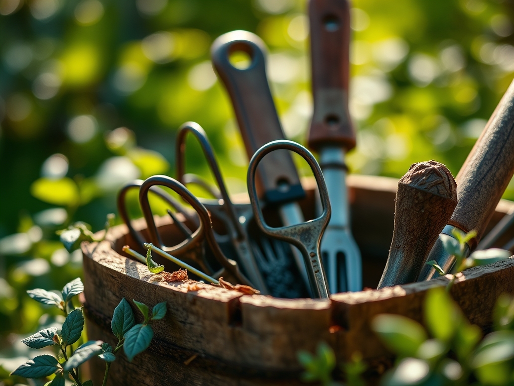 How to prepare a garden for a tool organization project