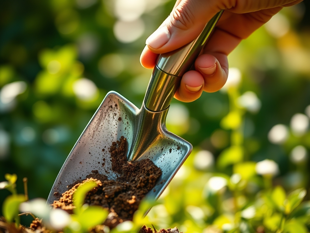 Steps for cleaning a garden spade after use