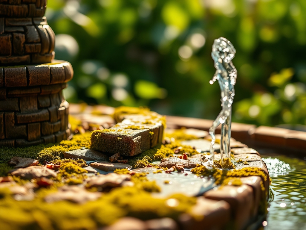 Steps for installing a garden fountain