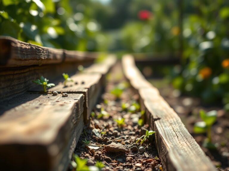 Steps for installing a vegetable garden path