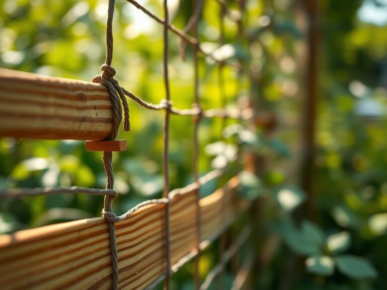 Steps for installing a vegetable garden screen