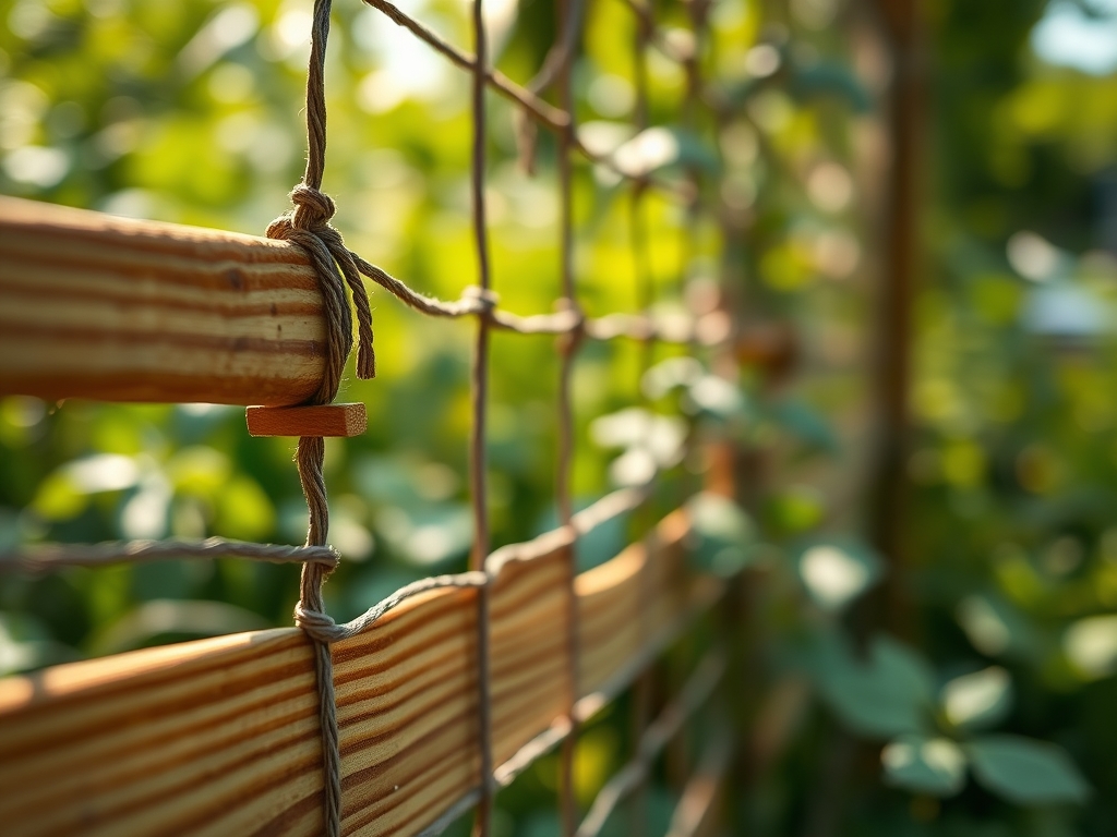 Steps for installing a vegetable garden screen
