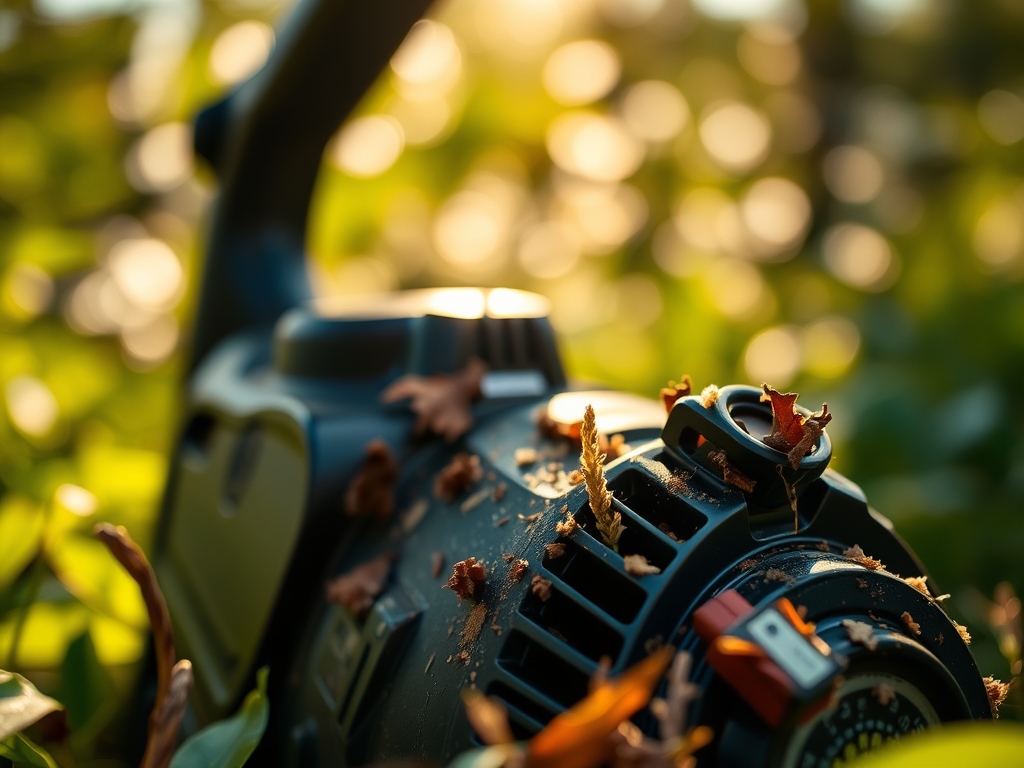 Steps for winterizing a gas-powered leaf blower