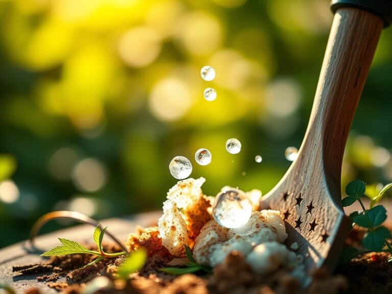 Using a cleaning hack for garden tools